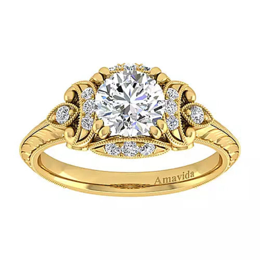 Halo Diamond Ring Margarita ER10036W83JJ | Ben Garelick