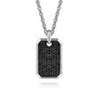 Load image into Gallery viewer, Gabriel &amp; Co. Black Spinel Dog Tag Pendant
