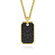 Load image into Gallery viewer, Gabriel &amp; Co. Black Spinel Dog Tag Pendant
