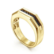 Load image into Gallery viewer, Gabriel &amp; Co. Black Spinel Inlay Ring
