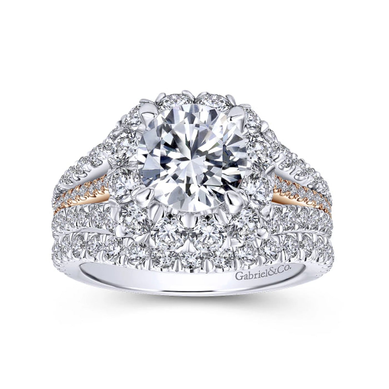 Gabriel & Co. "Bleecker" Curved Diamond Wedding Band