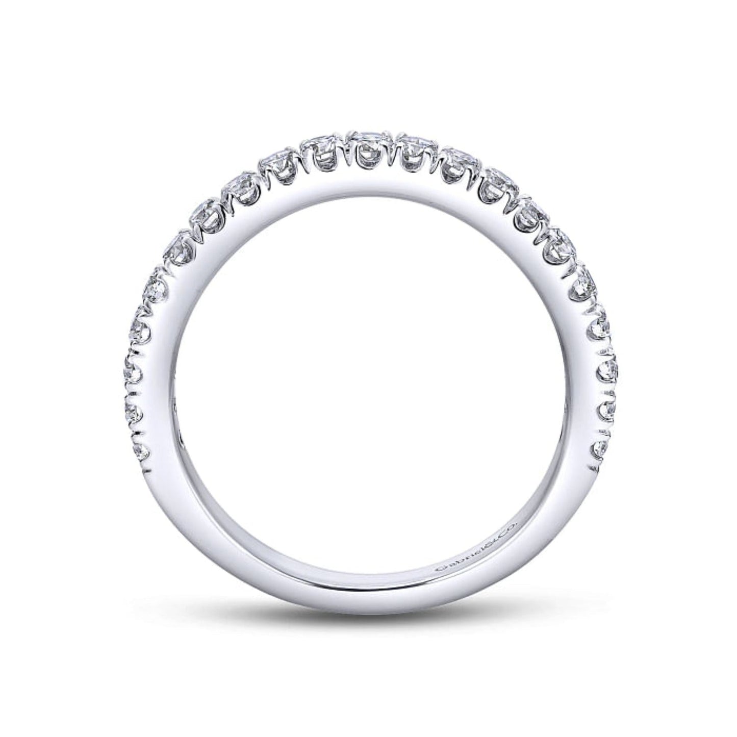 Gabriel & Co. "Bleecker" Curved Diamond Wedding Band