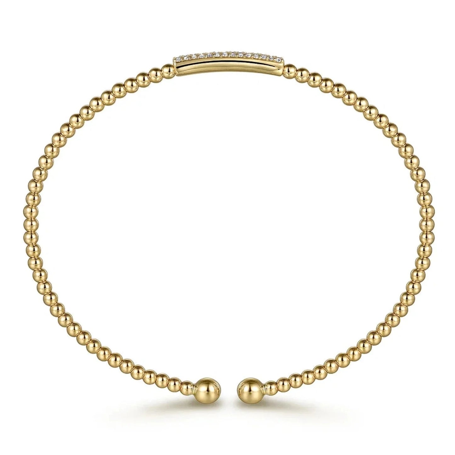 Gabriel & Co. Bujukan Mini Diamond Bar Bead Cuff Bracelet