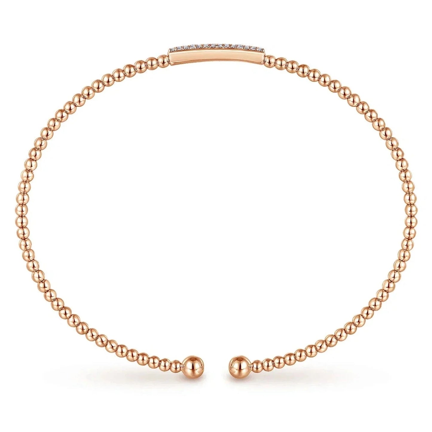 Gabriel & Co. Bujukan Mini Diamond Bar Bead Cuff Bracelet