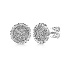 Load image into Gallery viewer, Gabriel &amp; Co. Bujukan Pave Diamond Stud Earrings
