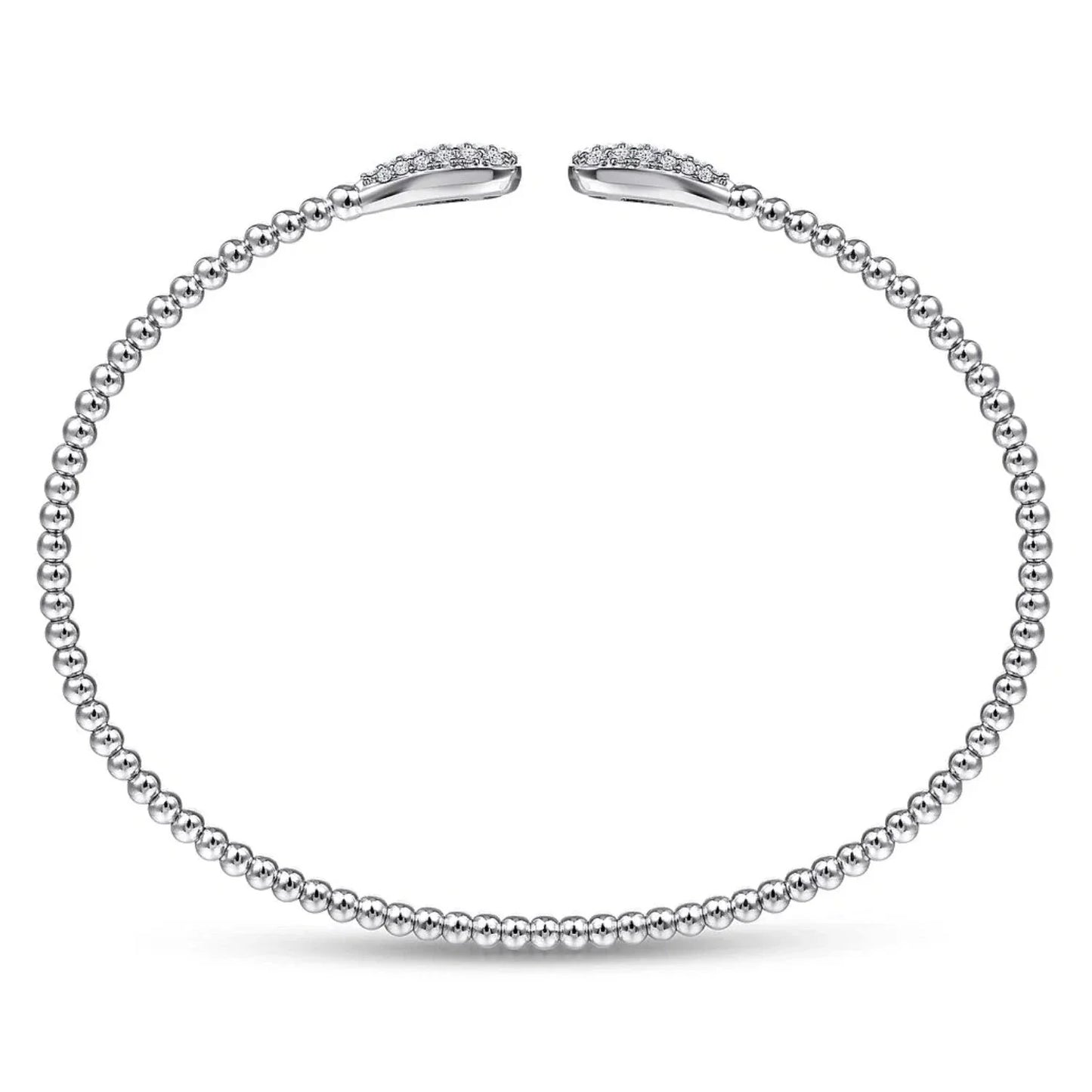 Gabriel & Co. Bujukan Pear Shaped Pave Diamond Bangle