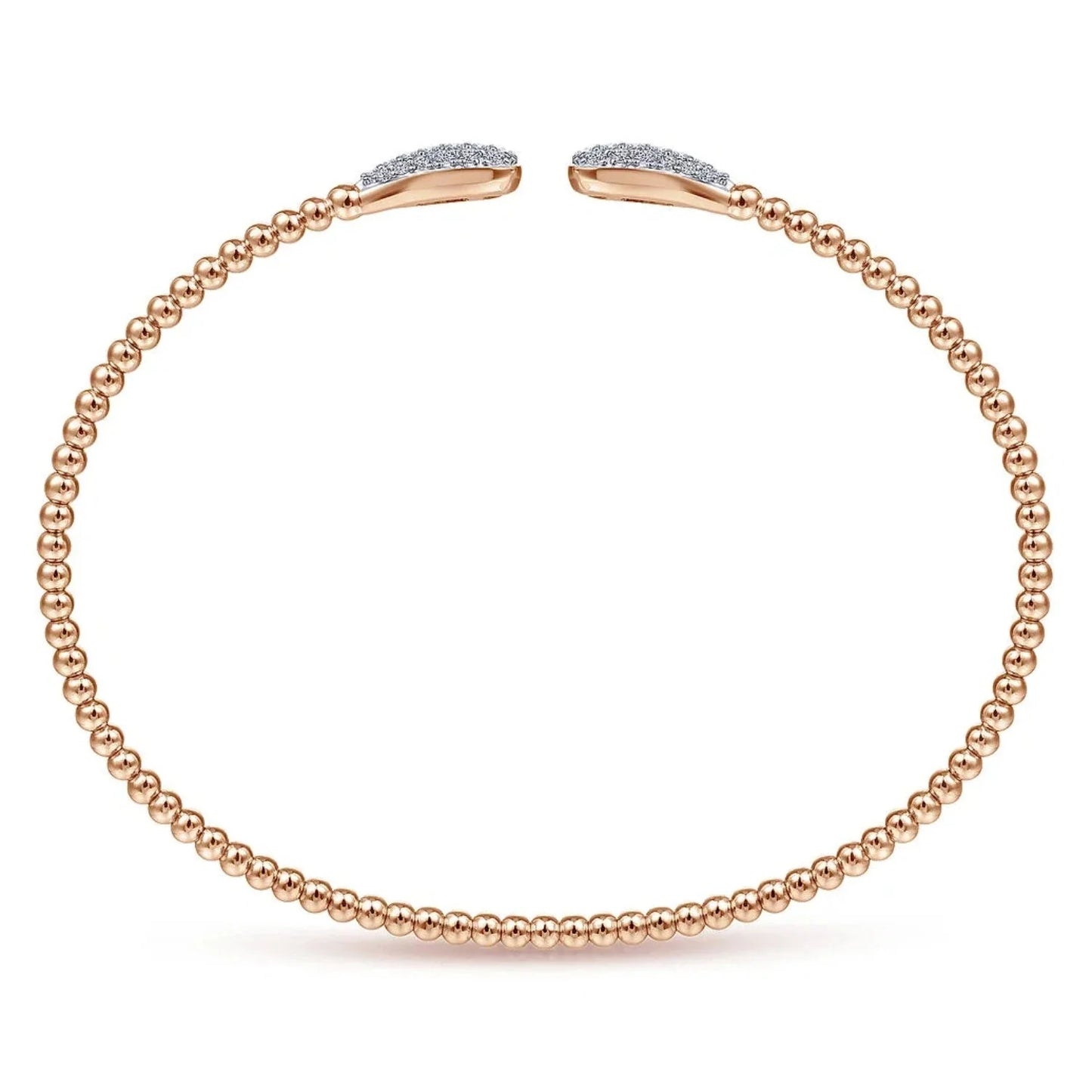 Gabriel & Co. Bujukan Pear Shaped Pave Diamond Bangle