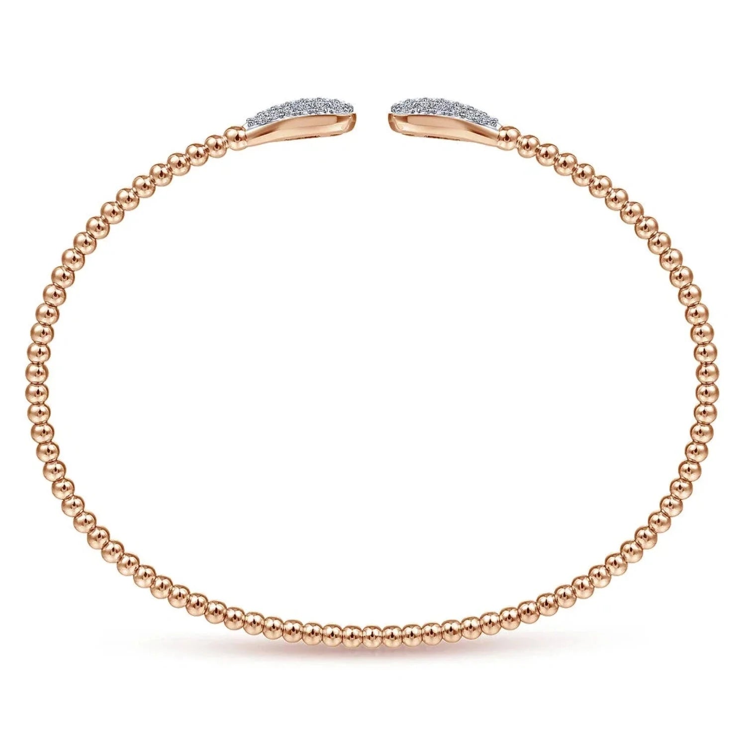 Gabriel & Co. Bujukan Pear Shaped Pave Diamond Bangle