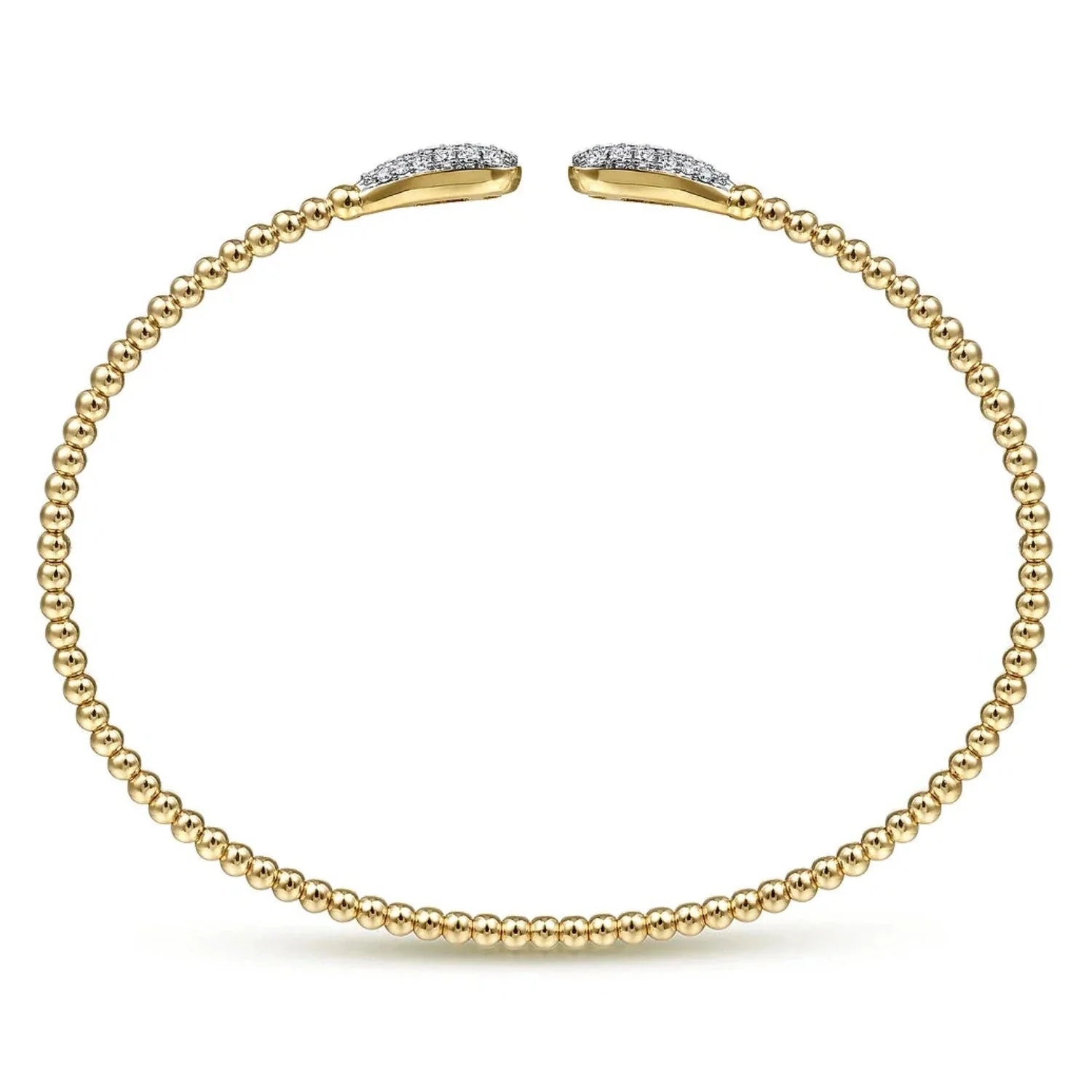 Gabriel & Co. Bujukan Pear Shaped Pave Diamond Bangle
