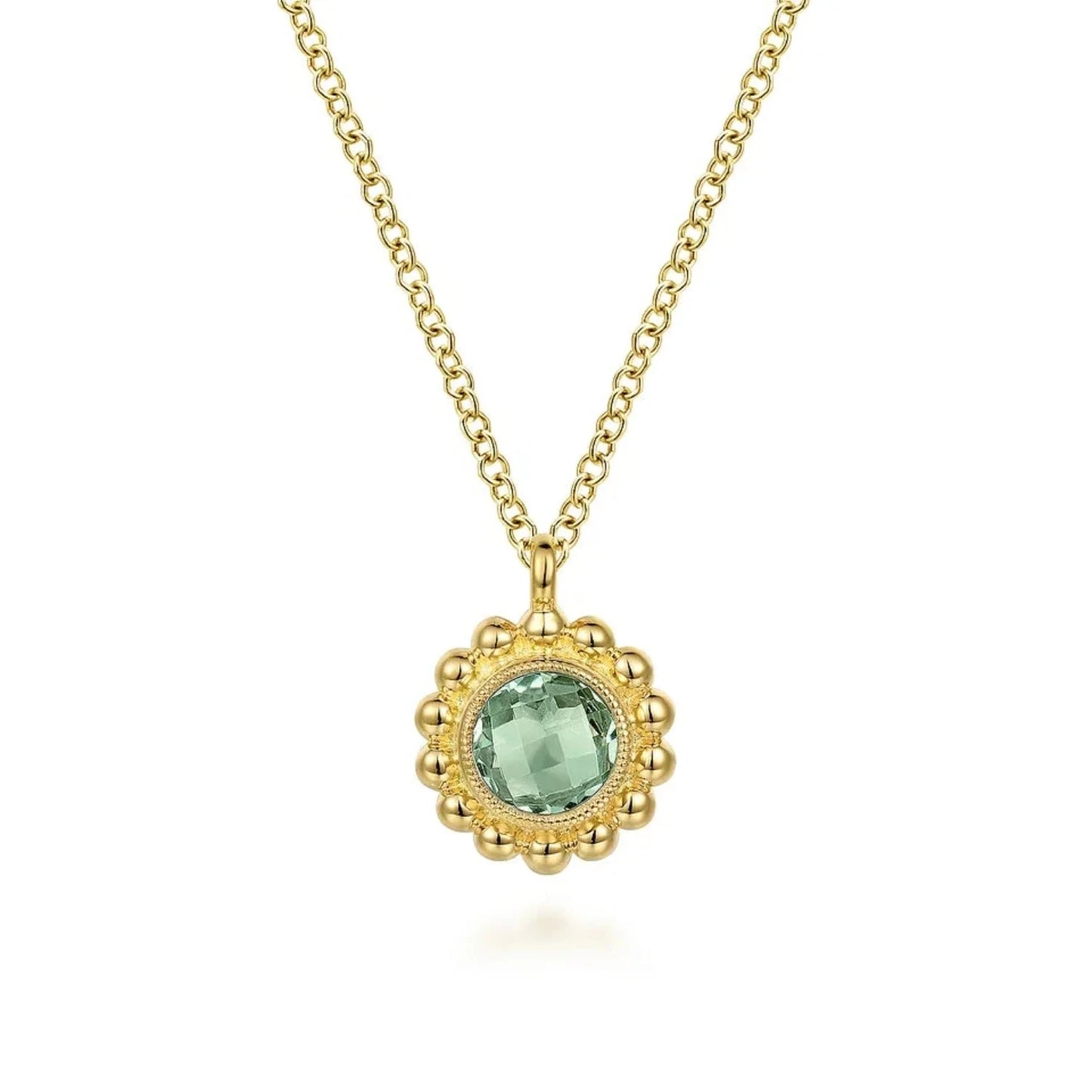 Gabriel & Co. Diamond and Gemstone Bujukan Pendant Necklace