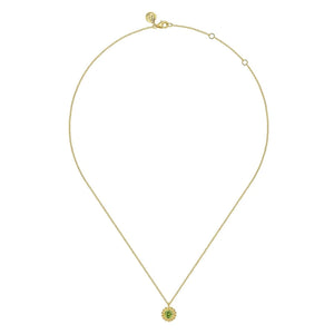 Gabriel & Co. Diamond and Gemstone Bujukan Pendant Necklace