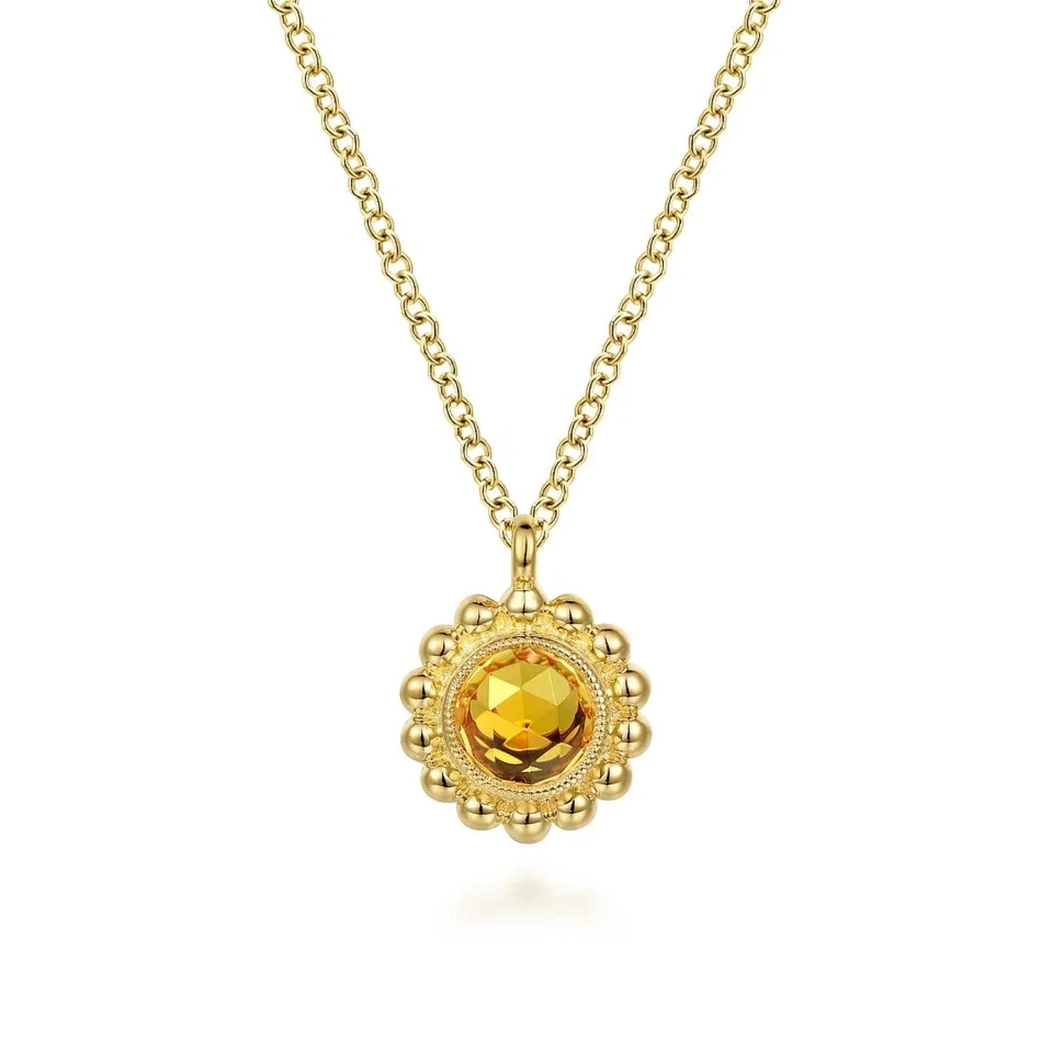 Gabriel & Co. Diamond and Gemstone Bujukan Pendant Necklace