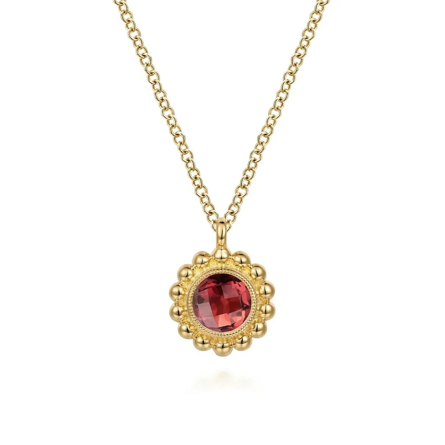 Gabriel & Co. Diamond and Gemstone Bujukan Pendant Necklace