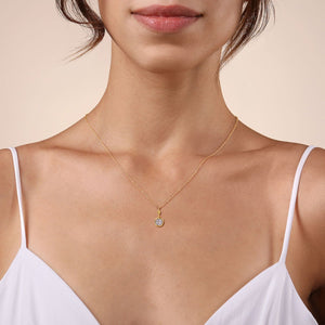 Gabriel & Co. Diamond Cluster Bujukan Drop Pendant Necklace