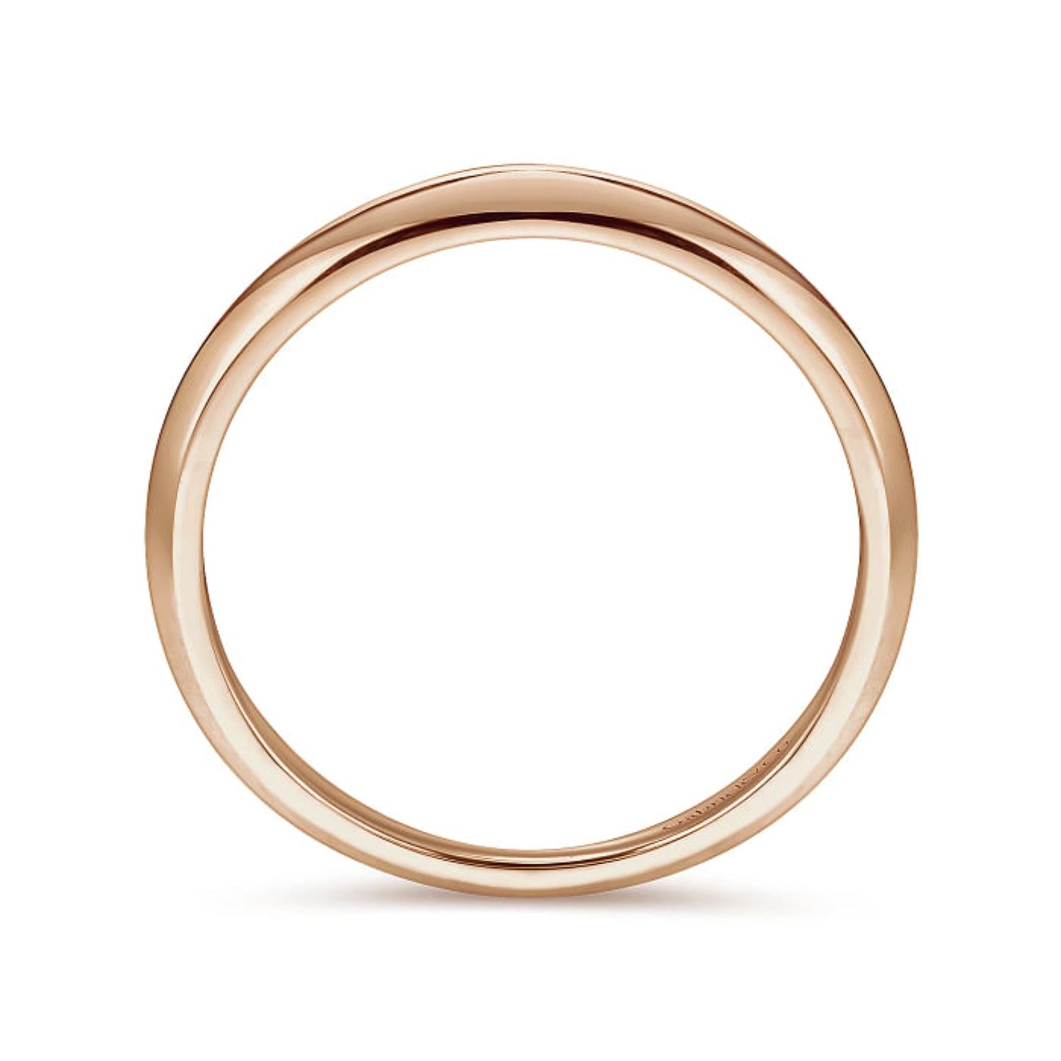 Gabriel & Co. "Ellis" Knife Edge Wedding Band