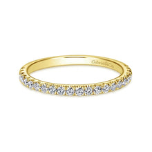 Load image into Gallery viewer, Gabriel &amp; Co. &quot;Erica&quot; Round Cut Shared Prong Diamond Wedding Band
