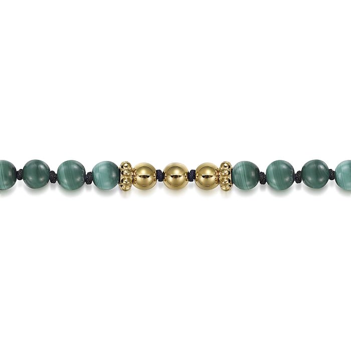 Gabriel & Co. Gold Beaded Gemstone Bracelet