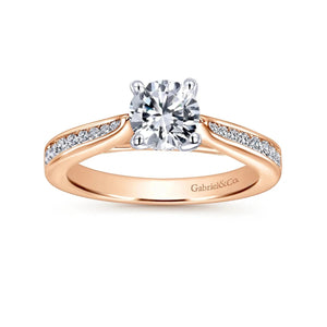 Gabriel & Co. "Hannah" Diamond Channel Set Engagement Ring