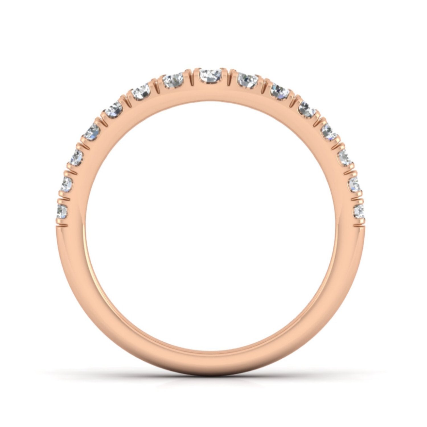 Gabriel & Co. "Hazel" Curved Diamond Wedding Band