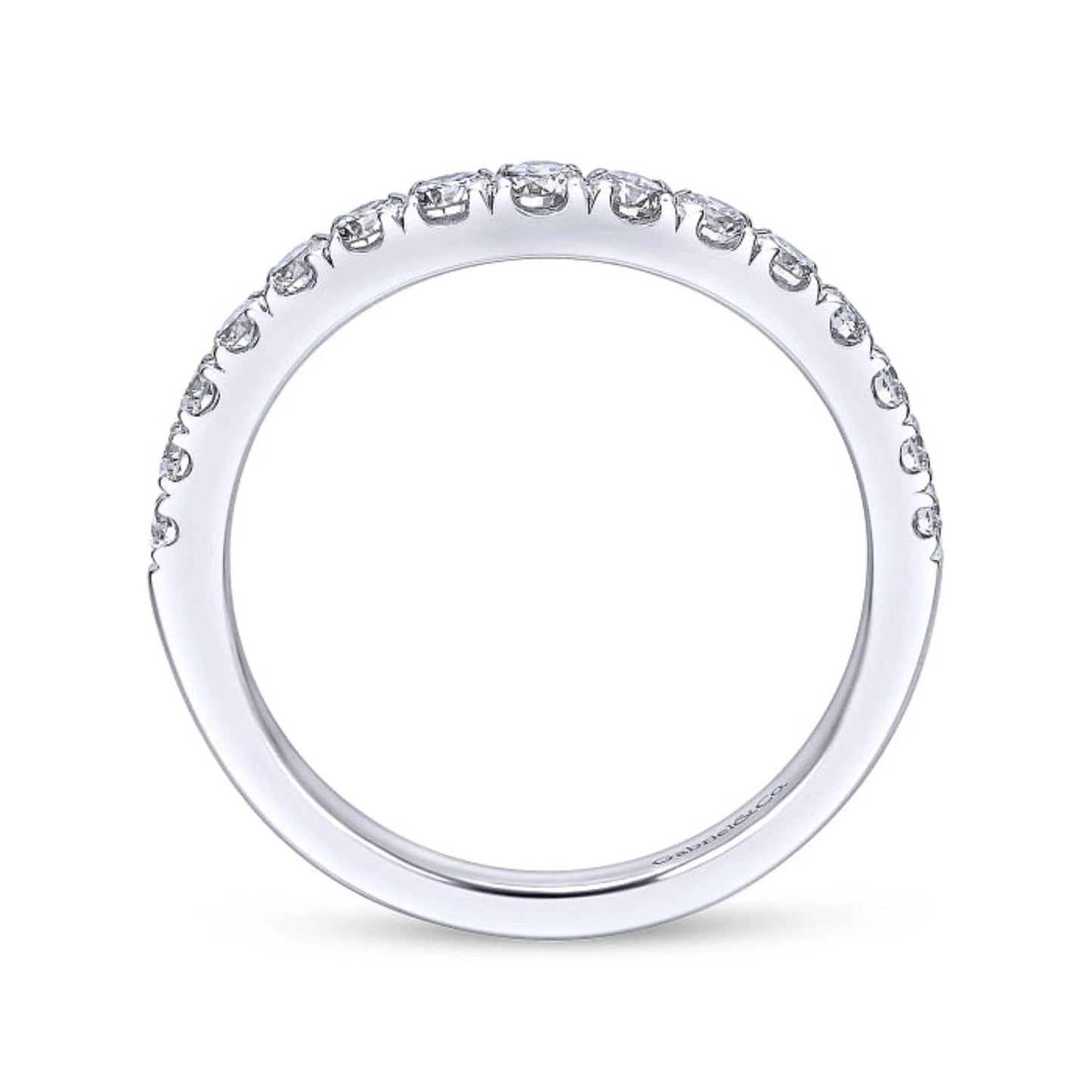 Gabriel & Co. "Hazel" Curved Diamond Wedding Band