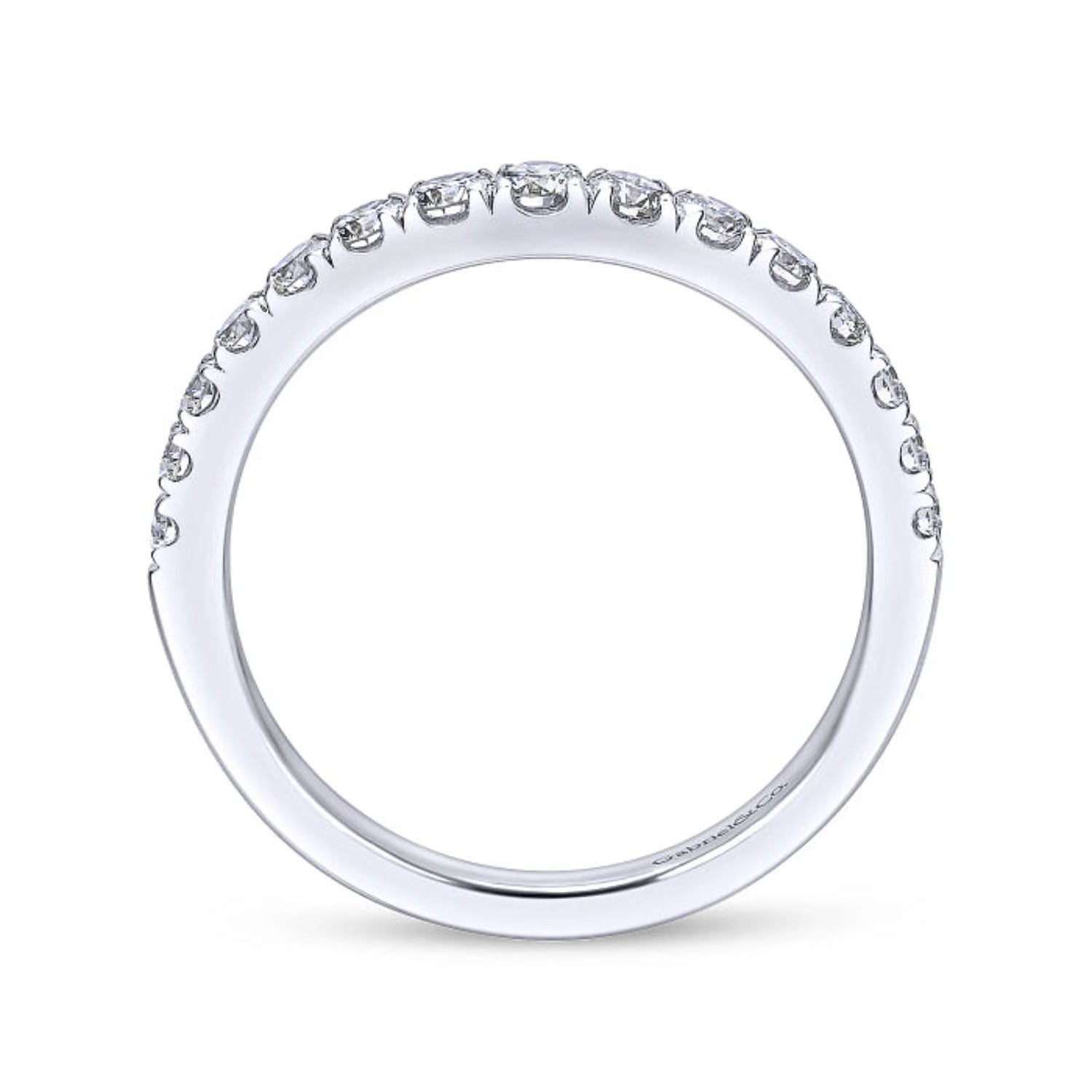 Gabriel & Co. "Hazel" Curved Diamond Wedding Band