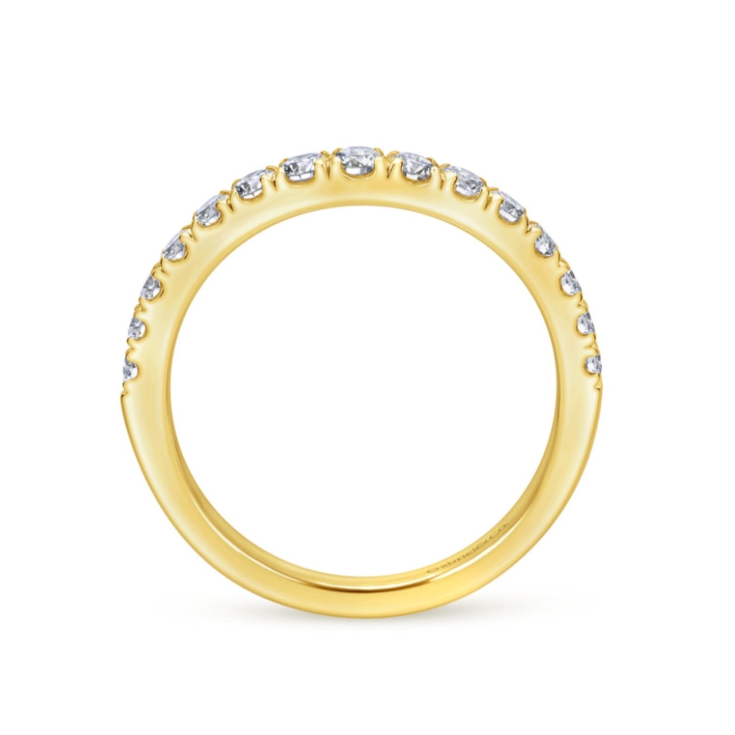 Gabriel & Co. "Hazel" Curved Diamond Wedding Band