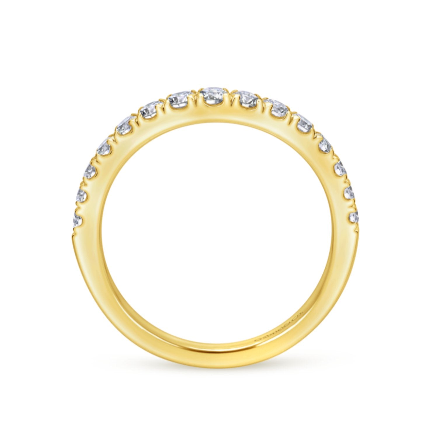 Gabriel & Co. "Hazel" Curved Diamond Wedding Band