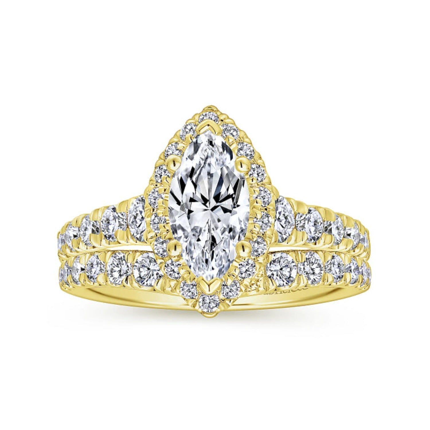 Gabriel & Co. "Hazel" Curved Diamond Wedding Band