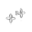 Load image into Gallery viewer, Gabriel &amp; Co. High Polished Quatrefoil Stud Earrings
