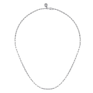 Gabriel & Co. Hollow Paper Clip Chain Necklace