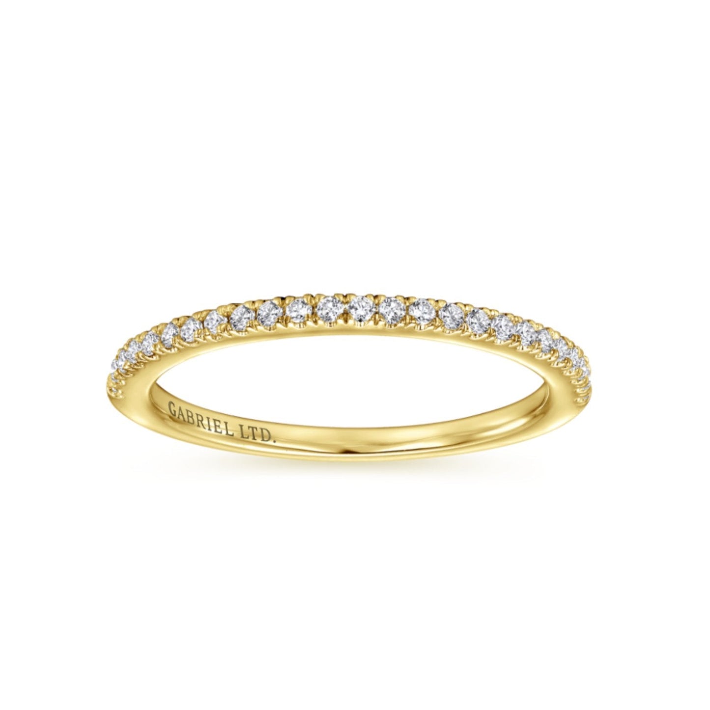Gabriel & Co. "Marissa" Curved Diamond Wedding Band