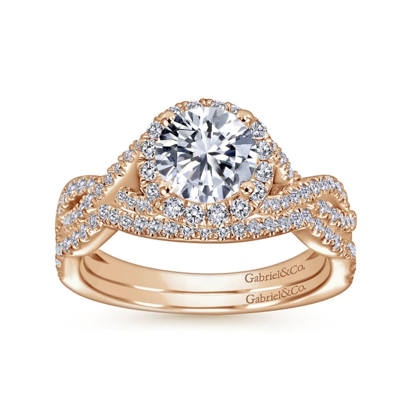 Gabriel & Co. "Marissa" Curved Diamond Wedding Band