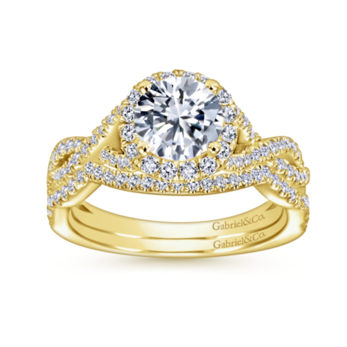 Gabriel & Co. "Marissa" Curved Diamond Wedding Band