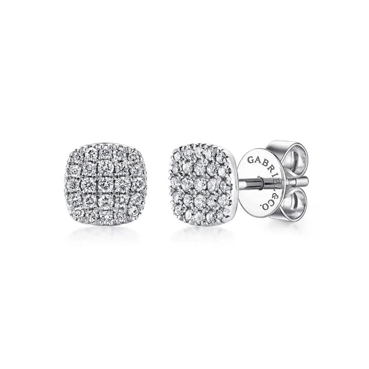 Gabriel & Co. Micro Pave Diamond Stud Earrings