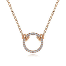 Load image into Gallery viewer, Gabriel &amp; Co. Open Circle Pave Diamond Pendant
