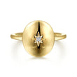 Load image into Gallery viewer, Gabriel &amp; Co. Oval Medallion Ring with Diamond Star Center
