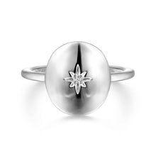 Load image into Gallery viewer, Gabriel &amp; Co. Oval Medallion Ring with Diamond Star Center
