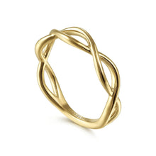 Load image into Gallery viewer, Gabriel &amp; Co. Plain Twisted Stackable Ring
