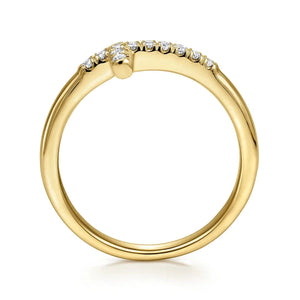 Gabriel & Co. Sideways Diamond Cross Ring