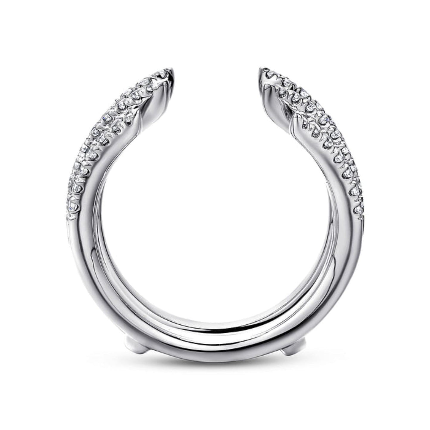 Gabriel & Co. Two Row Diamond "Flair" Enhancer Band