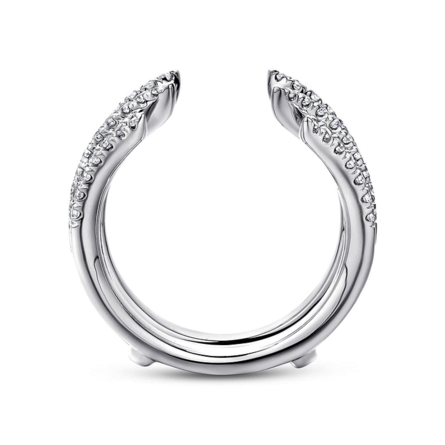 Gabriel & Co. Two Row Diamond "Flair" Enhancer Band