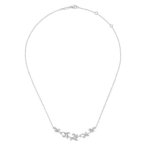 Gabriel & Co. Vine Leaf Diamond Necklace