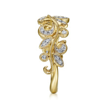 Load image into Gallery viewer, Gabriel &amp; Co. Vine Leaf Diamond Ring
