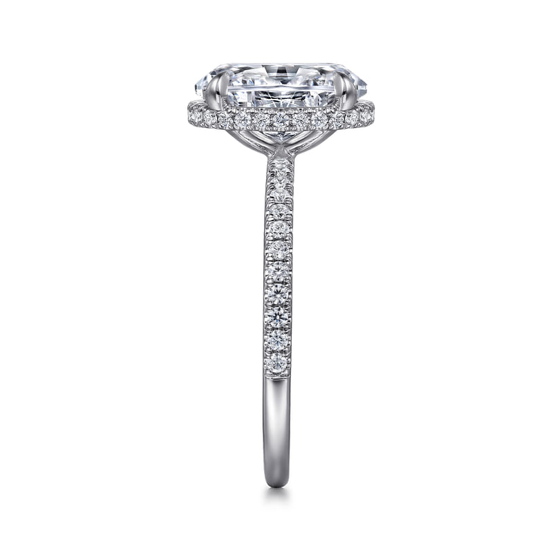 Gabriel & Co. White Gold Allesia Hidden Diamond Engagement Ring
