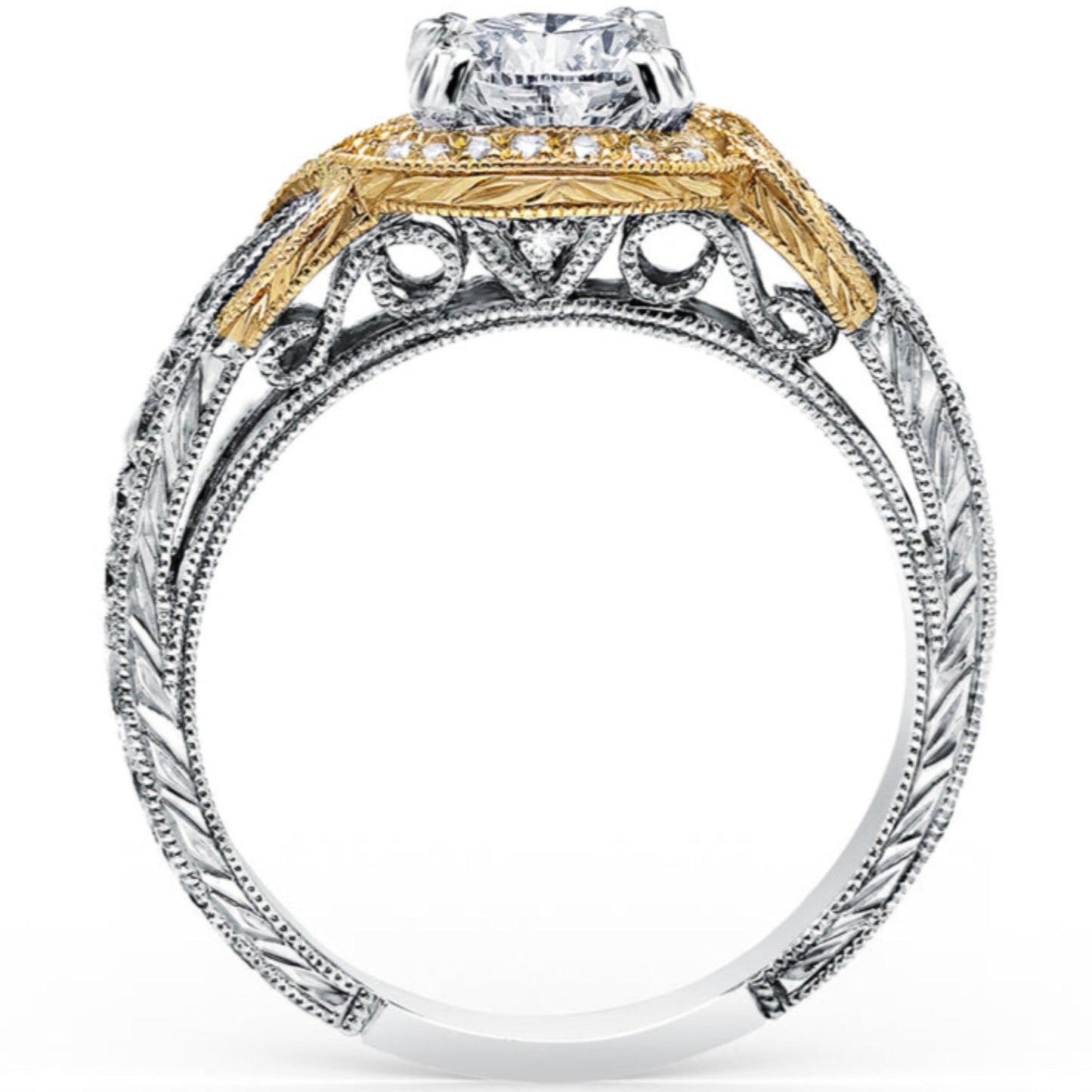 Kirk Kara "Pirouetta" Halo Diamond Engagement Ring