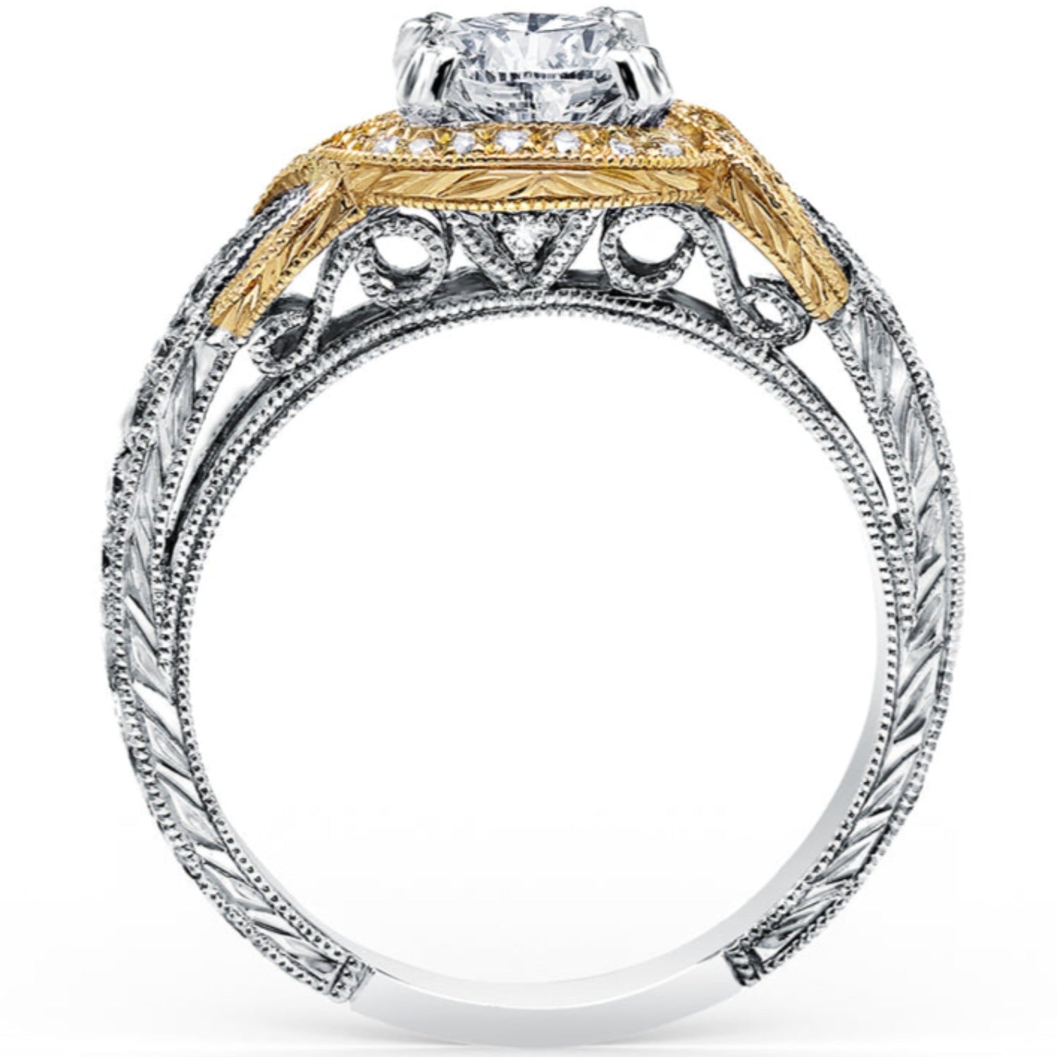 Kirk Kara "Pirouetta" Halo Diamond Engagement Ring
