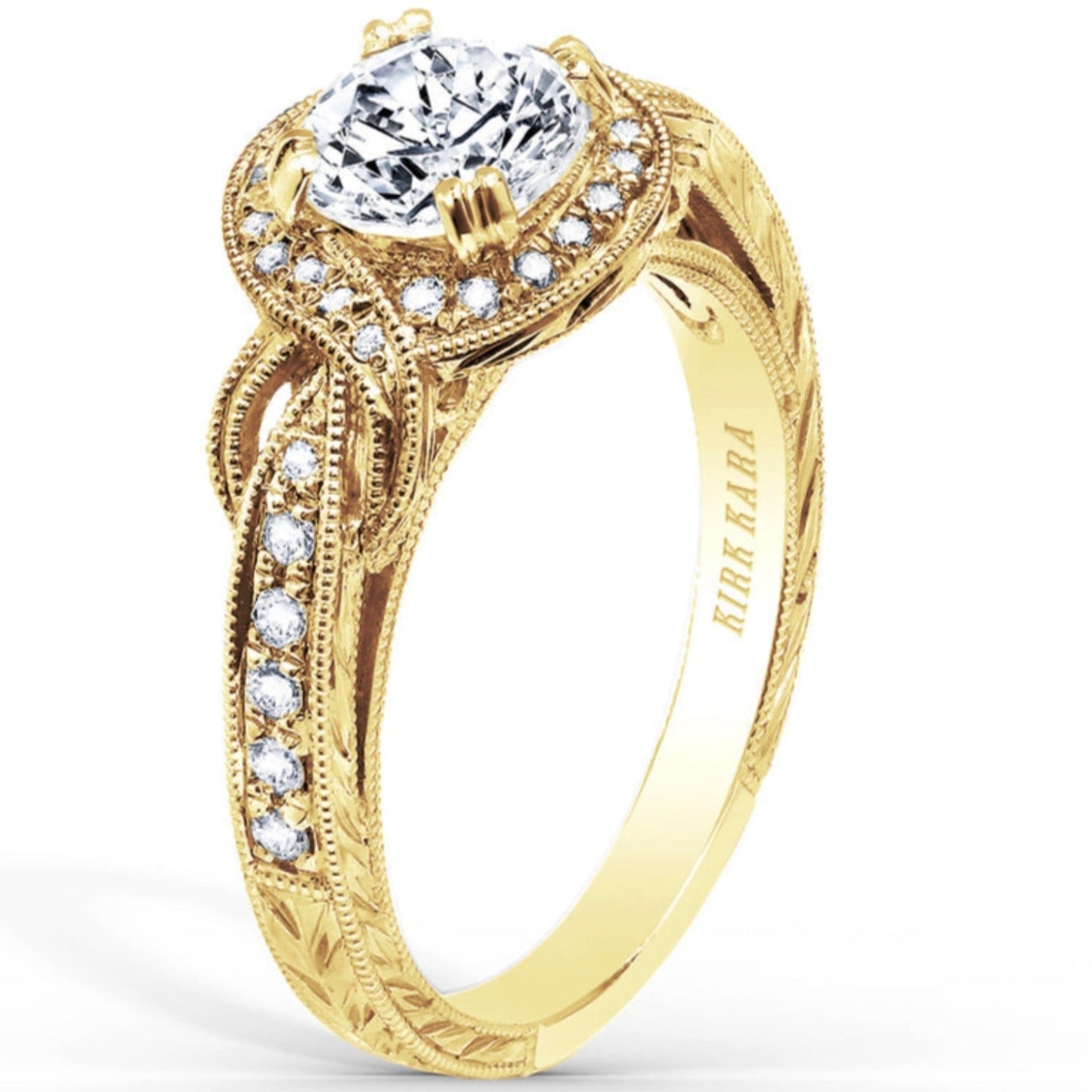 Kirk Kara "Pirouetta" Halo Diamond Engagement Ring