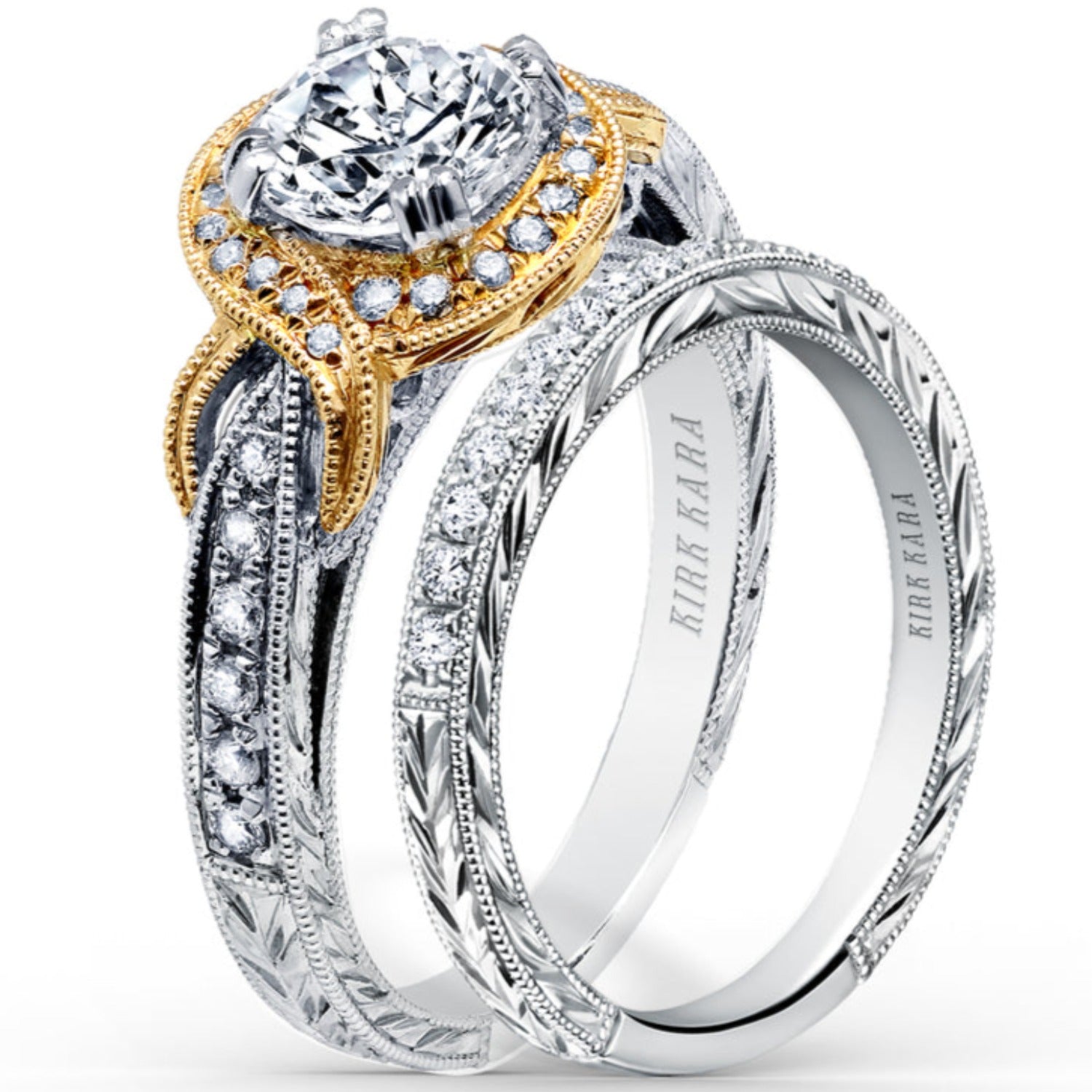 Kirk Kara "Pirouetta" Halo Diamond Engagement Ring