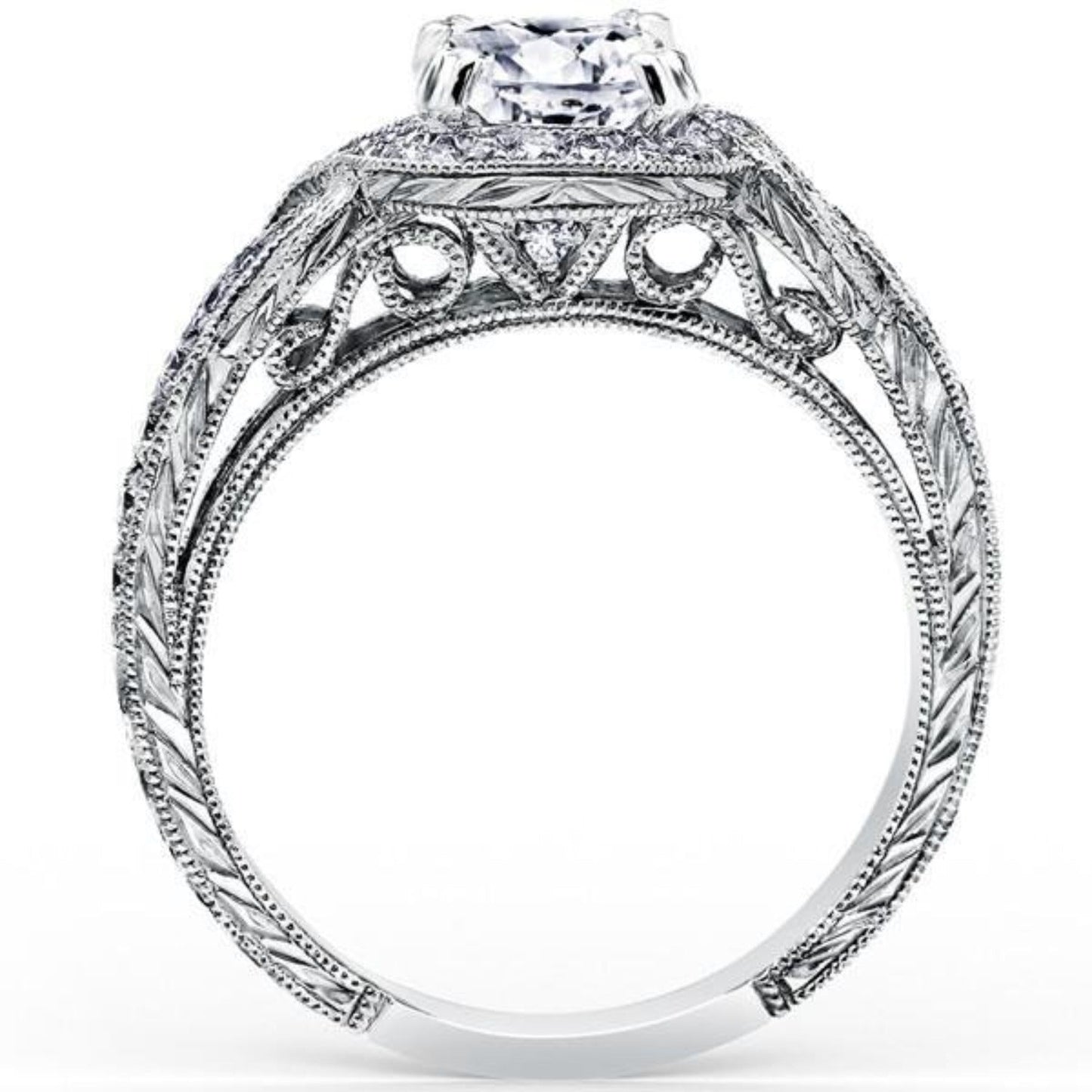 Kirk Kara "Pirouetta" Halo Diamond Engagement Ring