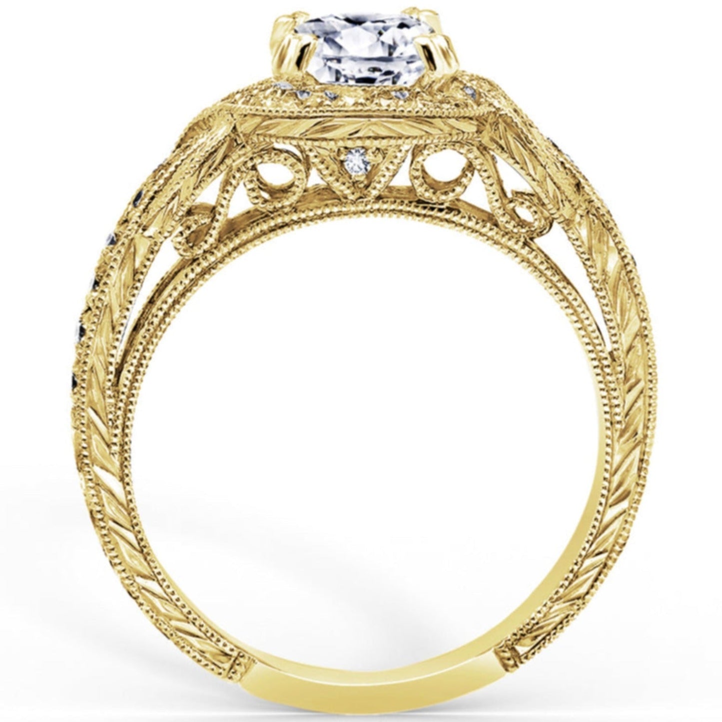 Kirk Kara "Pirouetta" Halo Diamond Engagement Ring